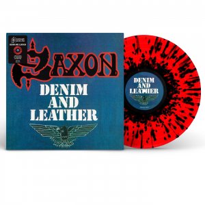 Saxon - Denim & Leather (Limited 40th Anniversary Edition) (Red & Black Splatter Vinyl)